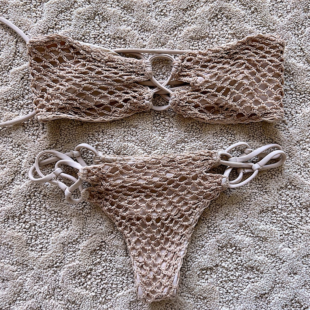 Acacia genuine matching bikini set strapless